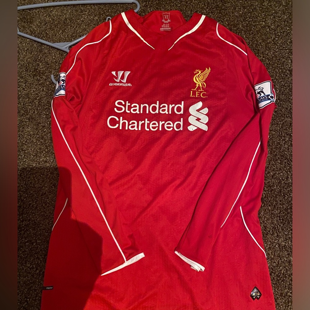 Liverpool long sleeve warrior new balance Enrique soccer jersey kit